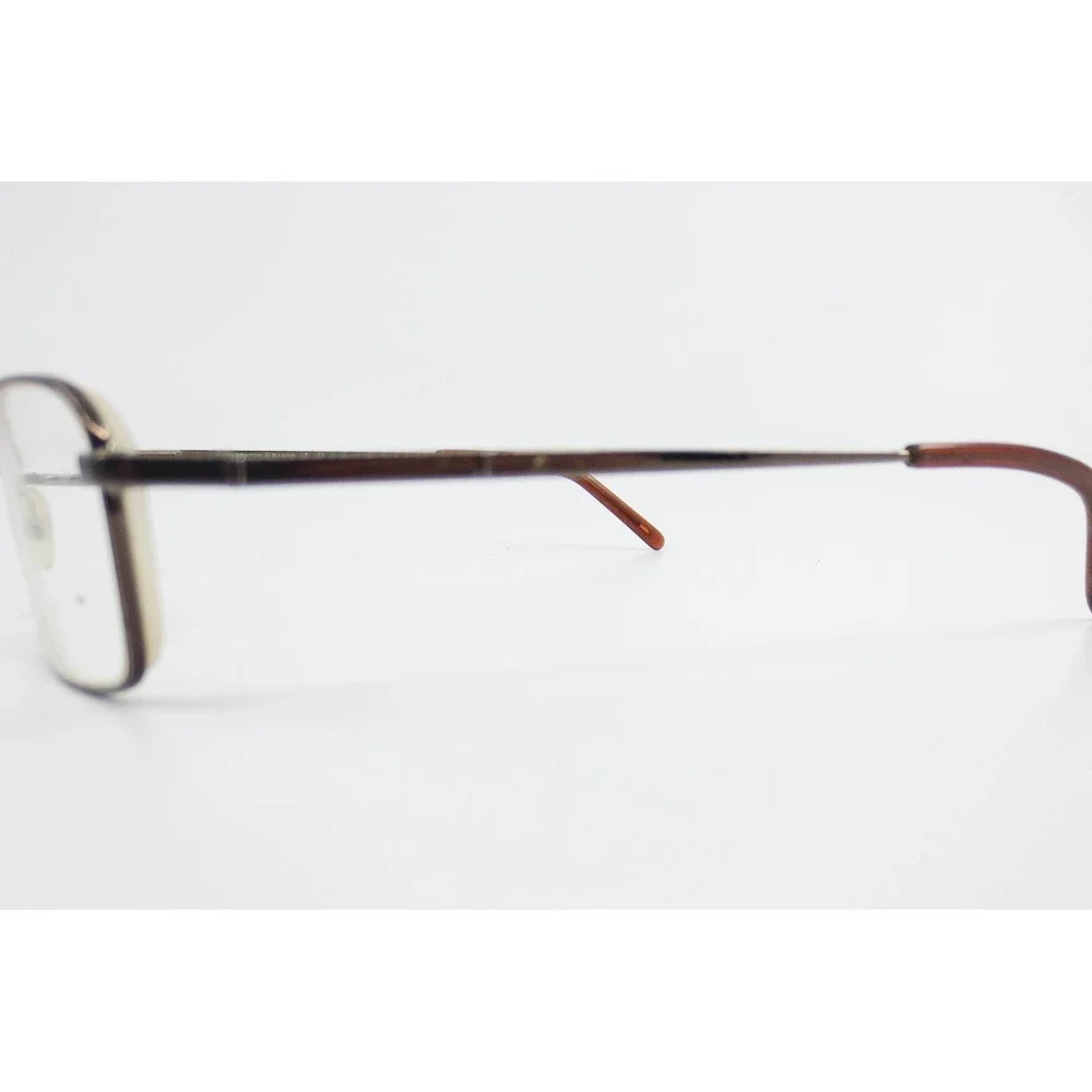 Thornton & Banks TB 206 Light Brown Rectangular Eyeglass Frames 52-18-135